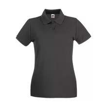 Női Galléros póló  Rövid ujjú Fruit of the Loom Premium Polo Lady-Fit   Narancssárga   urespolo