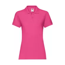 Női Galléros póló  Rövid ujjú Fruit of the Loom Premium Polo Lady-Fit   Fuchsia   urespolo.hu