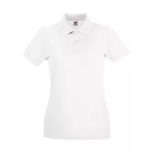Női Galléros póló  Rövid ujjú Fruit of the Loom Premium Polo Lady-Fit   Burgundi vörös   urespo