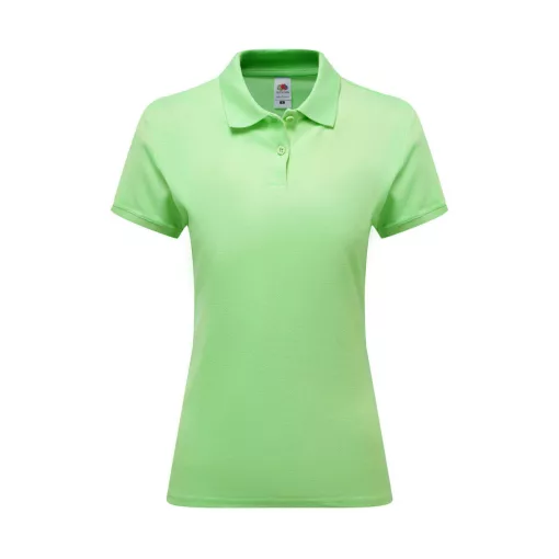 Női rövid ujjú galléros póló Fruit of the Loom Ladies' Premium Polo XL (16), Neomint