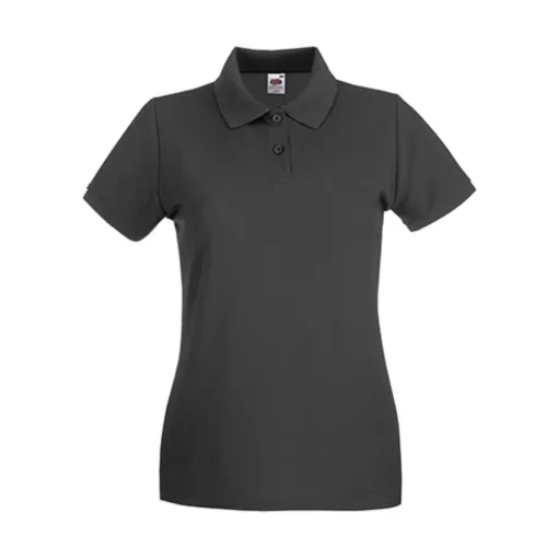 Női Galléros póló  Rövid ujjú Fruit of the Loom Premium Polo Lady-Fit   Kelly zöld   urespolo.h