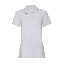 Női Galléros póló  Rövid ujjú Fruit of the Loom Premium Polo Lady-Fit   Hamuszürke   urespolo.h