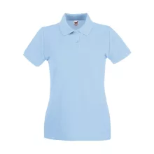 Női Galléros póló  Rövid ujjú Fruit of the Loom Premium Polo Lady-Fit   Hamuszürke   urespolo.h