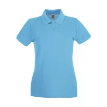 Női Galléros póló  Rövid ujjú Fruit of the Loom Premium Polo Lady-Fit   Khaki   urespolo.hu
