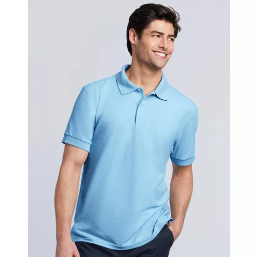 Férfi Galléros póló  Rövid ujjú Gildan DryBlend Double Piqué Polo   Fehér   urespolo.hu