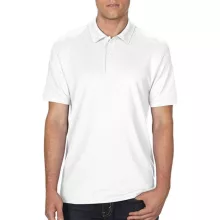 Férfi Galléros póló  Rövid ujjú Gildan DryBlend Double Piqué Polo   Fehér   urespolo.hu