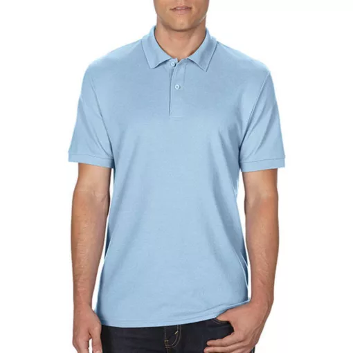 Férfi Galléros póló  Rövid ujjú Gildan DryBlend Double Piqué Polo   Világos kék   urespolo.hu