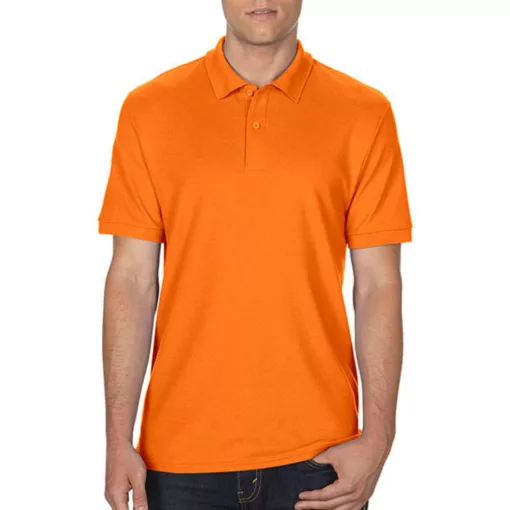 Férfi Galléros póló  Rövid ujjú Gildan DryBlend Double Piqué Polo   Safety narancssárga   ures