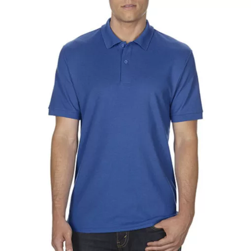 Férfi Galléros póló  Rövid ujjú Gildan DryBlend Double Piqué Polo   Safety zöld   urespolo.hu