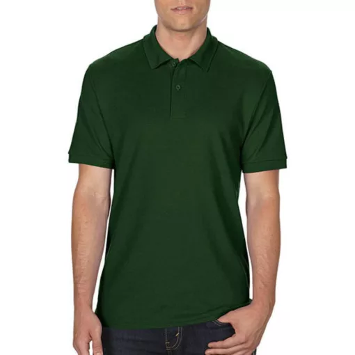 Férfi Galléros póló  Rövid ujjú Gildan DryBlend Double Piqué Polo   Sötétzöld   urespolo.hu