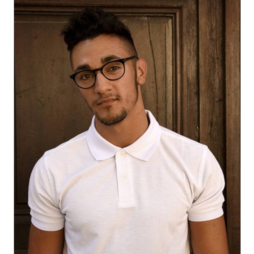 Férfi galléros póló  rövid ujjú SG Poly Cotton Polo Fekete   urespolo.hu