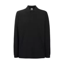 Uniszex Galléros póló  Hosszú ujjú Fruit of the Loom Premium Long Sleeve Polo   Fehér   urespol