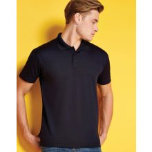Férfi rövid ujjú galléros póló Kustom Kit Regular Fit Cooltex Plus Micro Mesh Polo S, Fehér