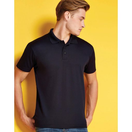 Férfi rövid ujjú galléros póló Kustom Kit Regular Fit Cooltex Plus Micro Mesh Polo S, Fehér