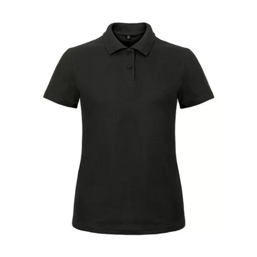 Női galléros póló  rövid ujjú B&C Ladies' Piqué Polo Shirt - PWI11   Fekete   urespolo.hu