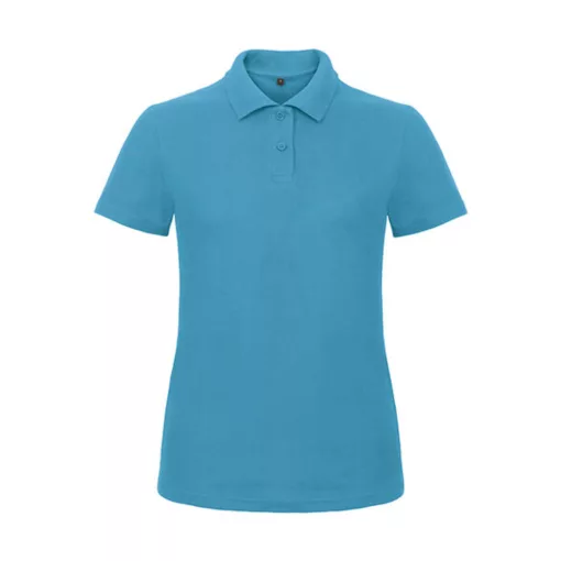 Női galléros póló  rövid ujjú B&C Ladies' Piqué Polo Shirt - PWI11   Atoll kék   urespolo.hu