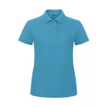 Női galléros póló  rövid ujjú B&C Ladies' Piqué Polo Shirt - PWI11   Atoll kék   urespolo.hu