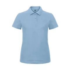 Női galléros póló  rövid ujjú B&C Ladies' Piqué Polo Shirt - PWI11   Világos kék   urespolo.hu