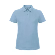 Női galléros póló  rövid ujjú B&C Ladies' Piqué Polo Shirt - PWI11   Világos kék   urespolo.hu