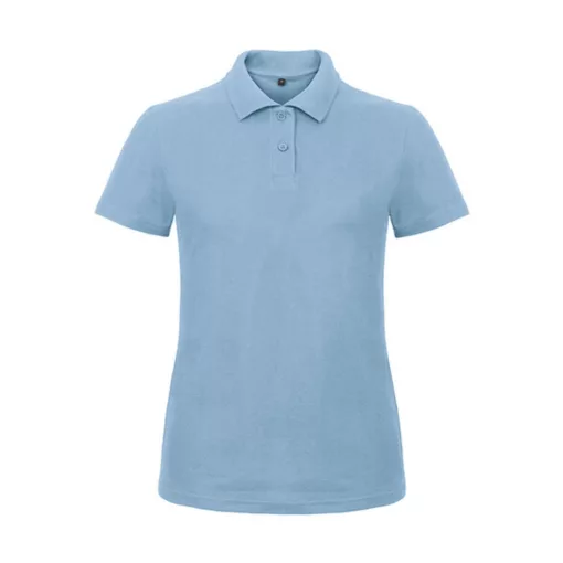 Női galléros póló  rövid ujjú B&C Ladies' Piqué Polo Shirt - PWI11   Világos kék   urespolo.hu