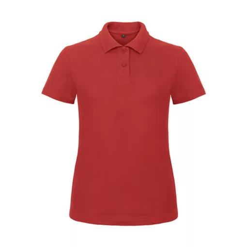 Női galléros póló  rövid ujjú B&C Ladies' Piqué Polo Shirt - PWI11   Piros   urespolo.hu