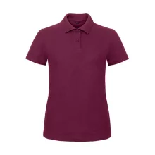 Női galléros póló  rövid ujjú B&C Ladies' Piqué Polo Shirt - PWI11   Bor   urespolo.hu