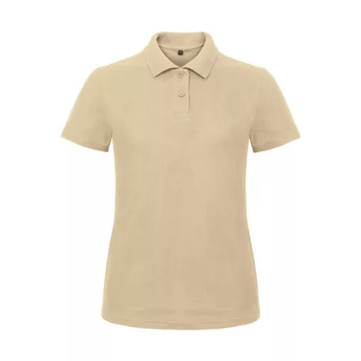 Női galléros póló  rövid ujjú B&C Ladies' Piqué Polo Shirt - PWI11   Homokbarna   urespolo.hu