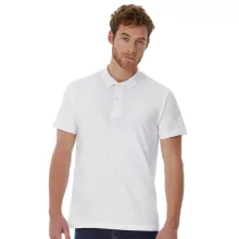 Férfi galléros póló  rövid ujjú B&C Piqué Polo Shirt - PUI10   Fehér   urespolo.hu