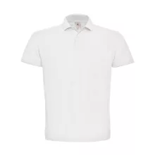 Férfi galléros póló  rövid ujjú B&C Piqué Polo Shirt - PUI10 Fehér   urespolo.hu