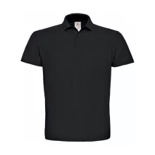 Férfi galléros póló  rövid ujjú B&C Piqué Polo Shirt - PUI10 Fekete   urespolo.hu
