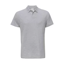 Férfi galléros póló  rövid ujjú B&C Piqué Polo Shirt - PUI10 Heather szürke   urespolo.hu