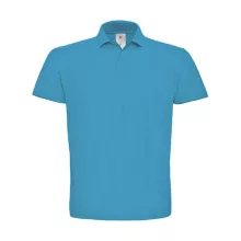 Férfi galléros póló  rövid ujjú B&C Piqué Polo Shirt - PUI10 Atoll kék   urespolo.hu