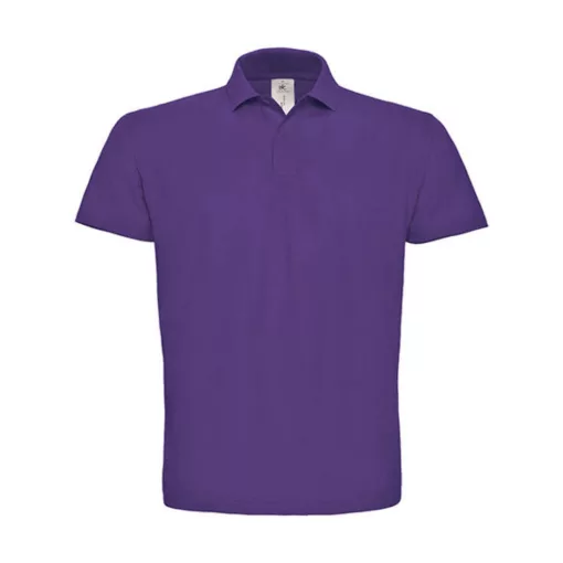 Férfi galléros póló  rövid ujjú B&C Piqué Polo Shirt - PUI10 Lila   urespolo.hu
