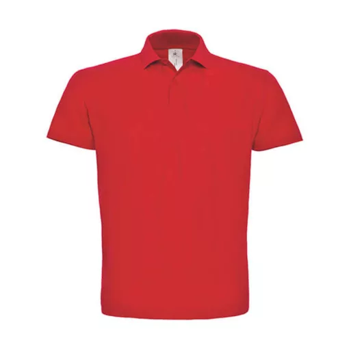Férfi galléros póló  rövid ujjú B&C Piqué Polo Shirt - PUI10 Piros   urespolo.hu