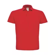 Férfi galléros póló  rövid ujjú B&C Piqué Polo Shirt - PUI10 Piros   urespolo.hu