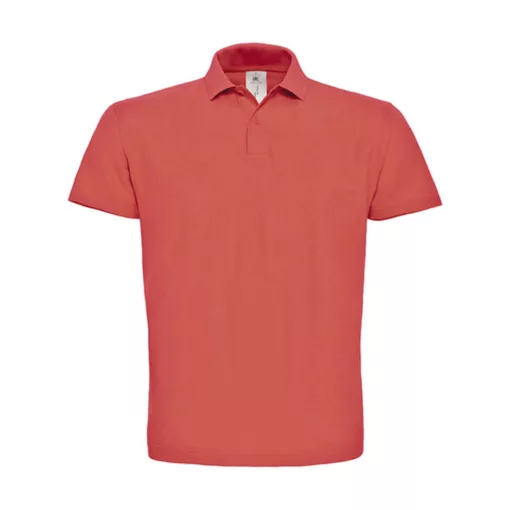 Férfi galléros póló  rövid ujjú B&C Piqué Polo Shirt - PUI10 Pixel korall   urespolo.hu
