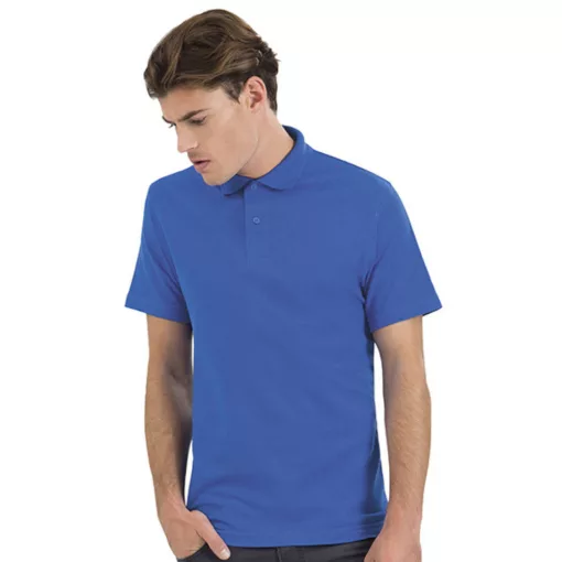 Férfi galléros póló  rövid ujjú B&C Piqué Polo Shirt - PUI10 Pixel korall   urespolo.hu