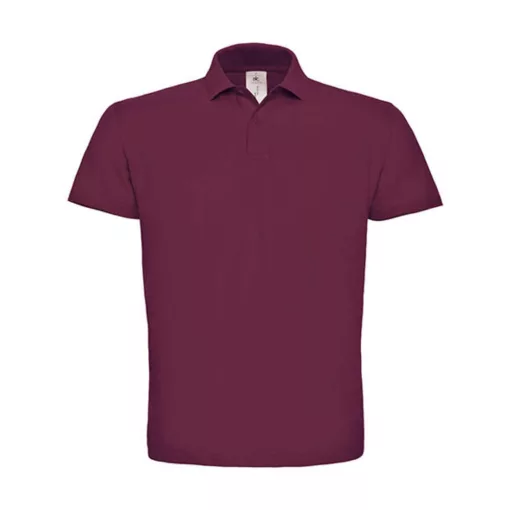 Férfi galléros póló  rövid ujjú B&C Piqué Polo Shirt - PUI10 Bor   urespolo.hu