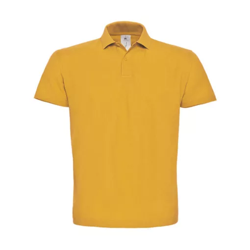 Férfi galléros póló  rövid ujjú B&C Piqué Polo Shirt - PUI10 Aranysárga   urespolo.hu
