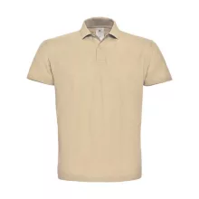 Férfi galléros póló  rövid ujjú B&C Piqué Polo Shirt - PUI10 Homokbarna   urespolo.hu