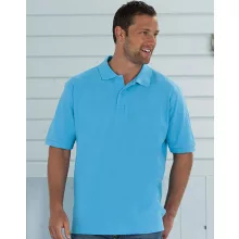 Férfi galléros póló  rövid ujjú Russell Men's Classic Cotton Polo Fehér   urespolo.hu