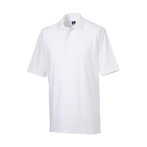 Férfi galléros póló  rövid ujjú Russell Men's Classic Cotton Polo Fehér   urespolo.hu