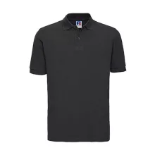 Férfi galléros póló  rövid ujjú Russell Men's Classic Cotton Polo Fekete   urespolo.hu