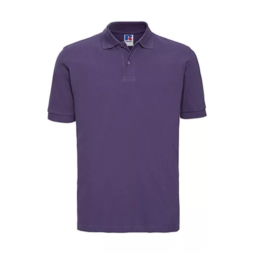 Férfi galléros póló  rövid ujjú Russell Men's Classic Cotton Polo Lila   urespolo.hu