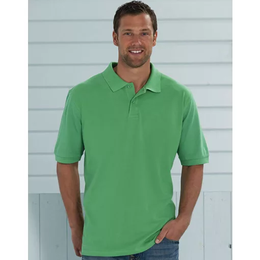 Férfi galléros póló  rövid ujjú Russell Men's Classic Cotton Polo Piros   urespolo.hu
