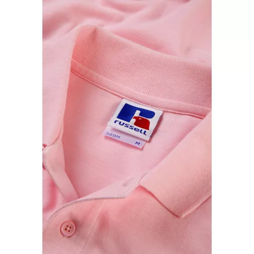Férfi galléros póló  rövid ujjú Russell Men's Classic Cotton Polo Candy Pink   urespolo.hu