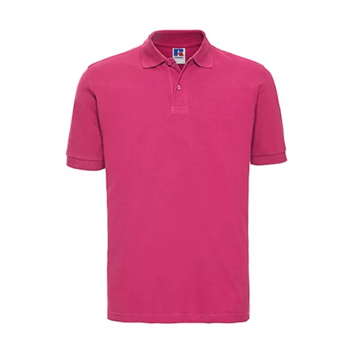 Férfi galléros póló  rövid ujjú Russell Men's Classic Cotton Polo Fuchsia   urespolo.hu