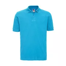 Férfi galléros póló  rövid ujjú Russell Men's Classic Cotton Polo Türkizkék   urespolo.hu