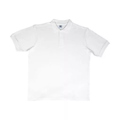 Férfi galléros póló  rövid ujjú SG Cotton Polo Fehér   urespolo.hu