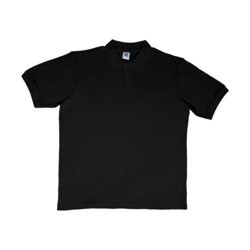 Férfi galléros póló  rövid ujjú SG Cotton Polo Fekete   urespolo.hu